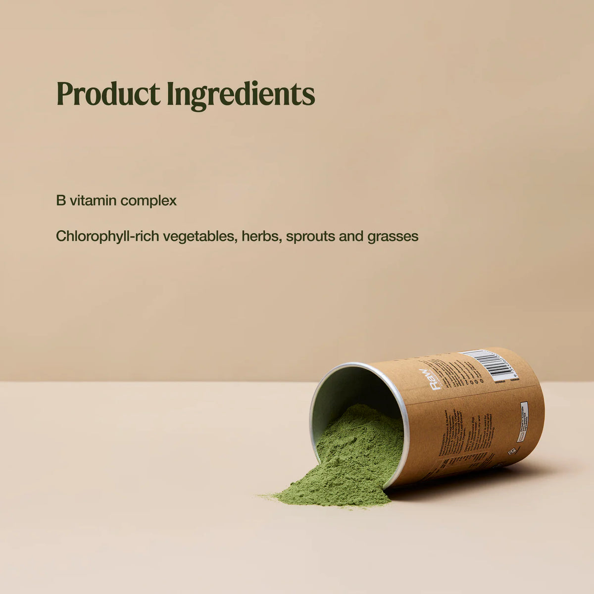 Organic Greens Vanilla Mint 100g-Raw Nutrients-Matakana Pharmacy