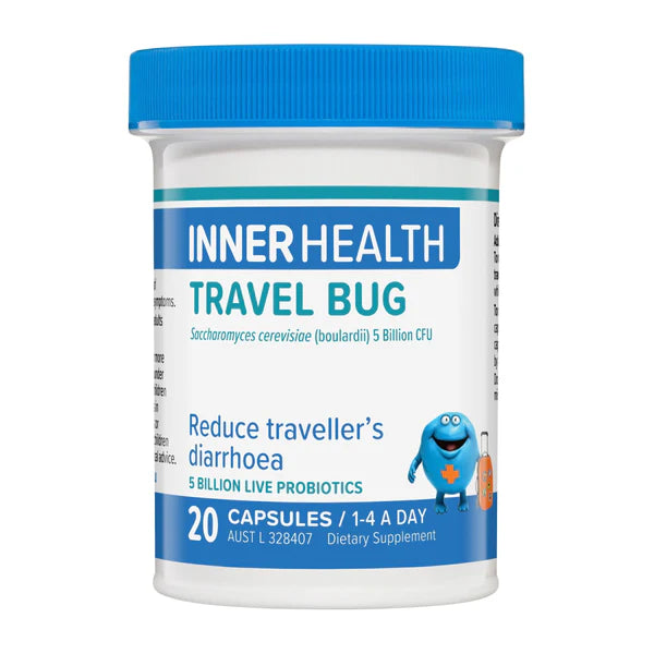 Inner Health Travel Bug Probiotic 20 Capsules-Matakana Pharmacy
