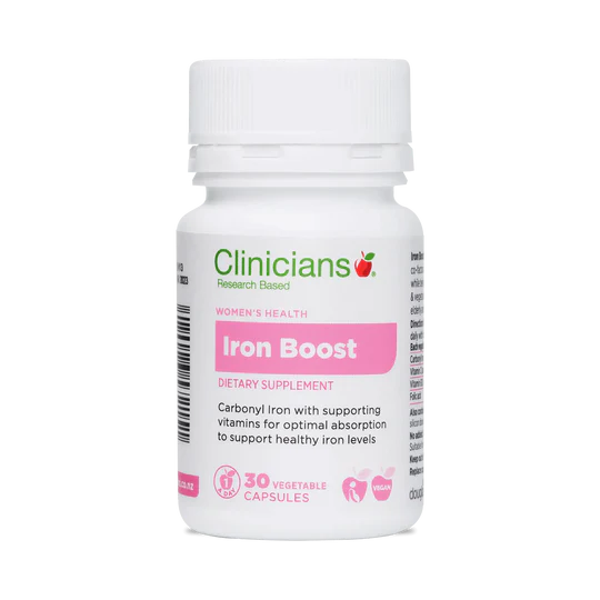 Iron Boost 30 Capsules | Clinicians-Clinicians-Matakana Pharmacy