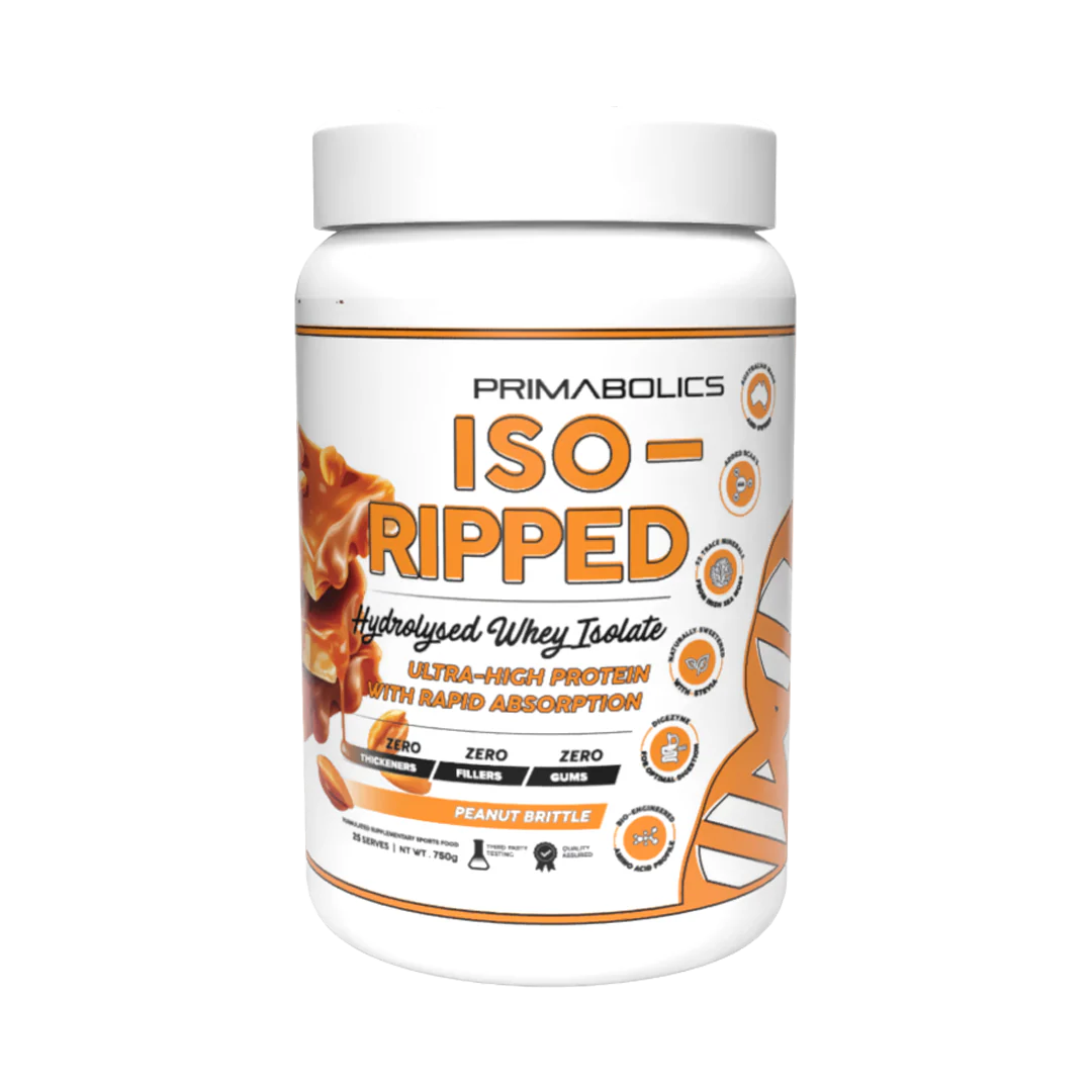 Iso Ripped Peanut Brittle 25 Serve-Primabolics-Matakana Pharmacy