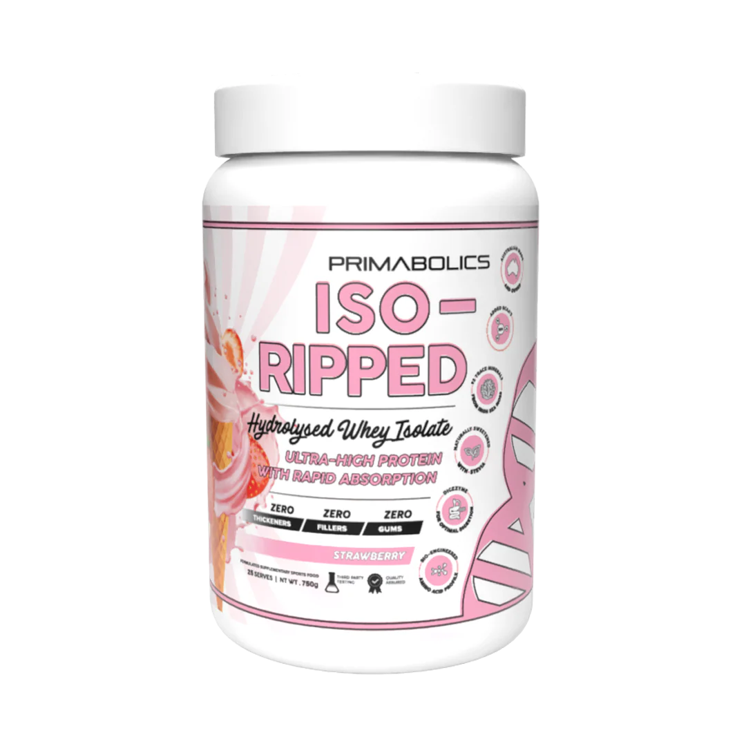 Iso Ripped Strawberry Soft Serve 25 Serve-Primabolics-Matakana Pharmacy