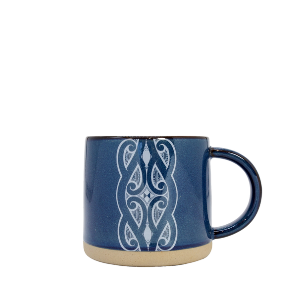 Glazed Ceramic Mug Miriama Grace-Smith Navy-Matakana Pharmacy