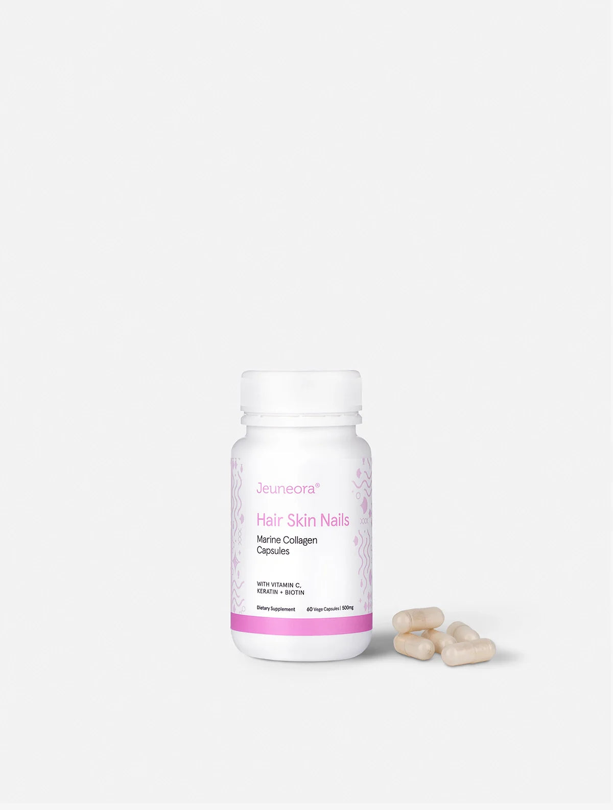 Hair Skin Nails Marine Collagen Capsules 60 caps | Matakana Pharmacy