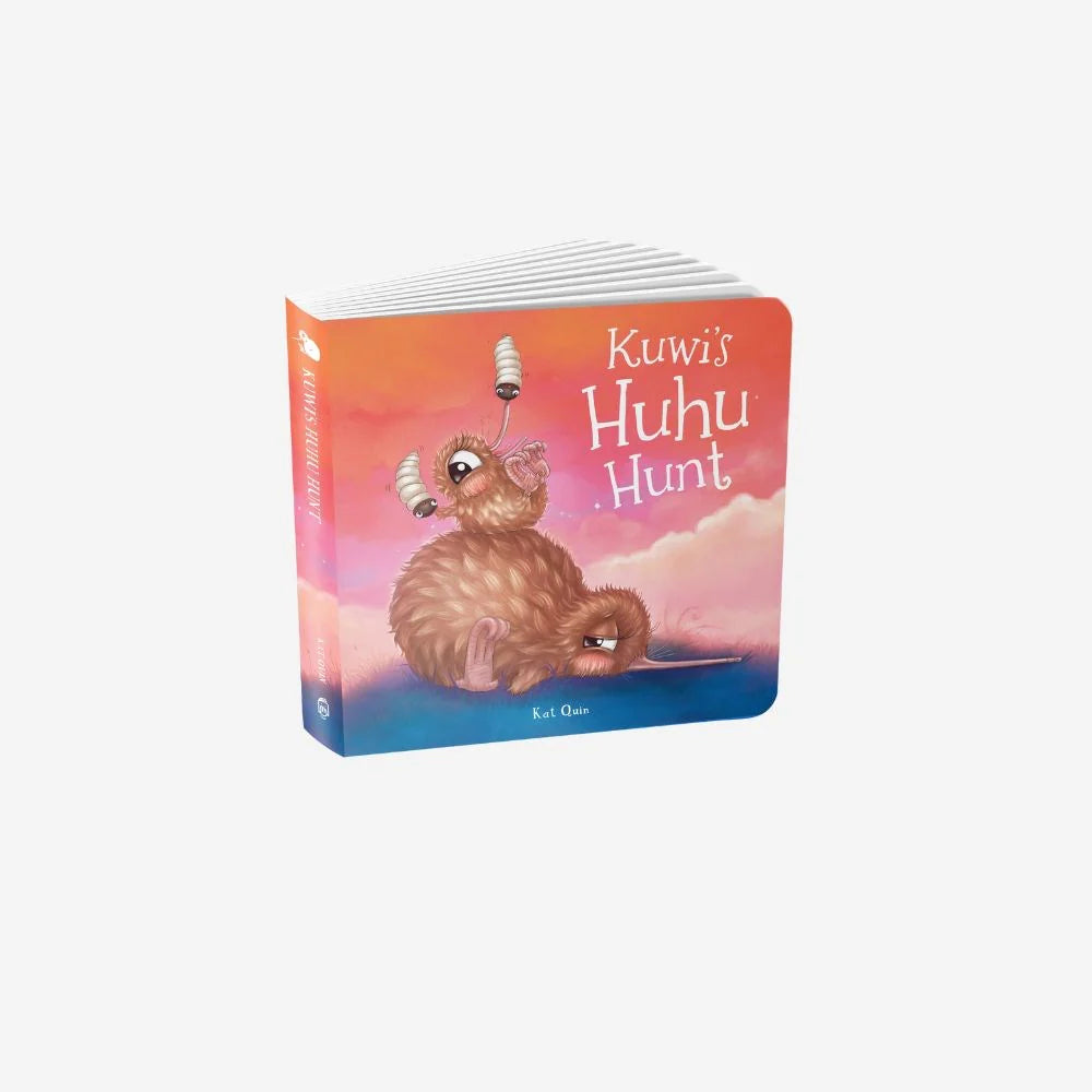 Kuwi's Huhu Hunt Board Book-Illustrated Publishing-Matakana Pharmacy