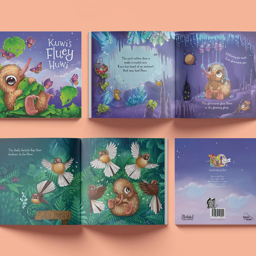 Kuwi's Fluey Huwi Book-Illustrated Publishing-Matakana Pharmacy