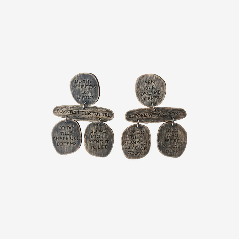 Earrings - Whispers of Tupuna-Koakoa Design-Matakana Pharmacy