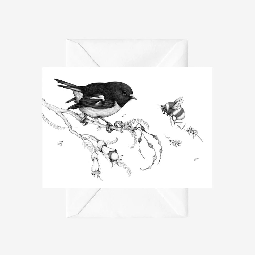 Forest Pandas - Tomtit Card-Katy Hayward-Matakana Pharmacy
