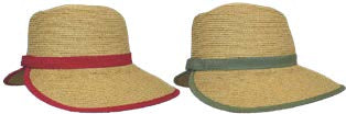 Image of Kandy Visor in Red and Khaki