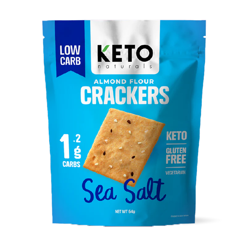 Image of KETO Almond Flour Crackers Sea Salt 64g