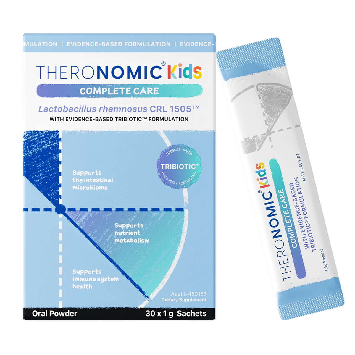 Theronomic Kids Complete Care 30 sachets-Theronomic-Matakana Pharmacy