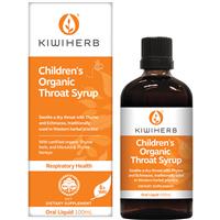 Image of KIWI HERB Child Organic Throat Syrup 100ml