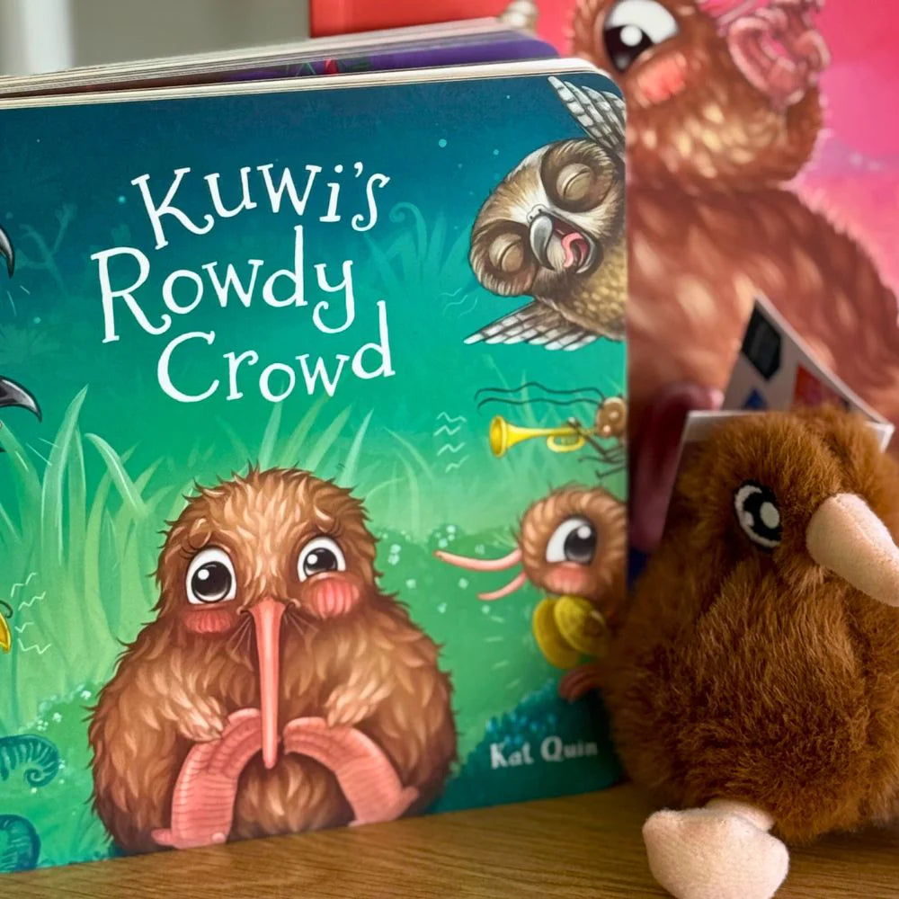 Kuwi's Rowdy Crowd Board Book-Illustrated Publishing-Matakana Pharmacy