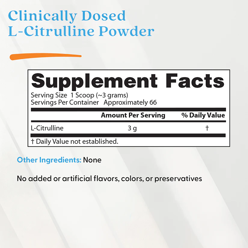 L-Citrulline Powder 200g | Circulation Support-Doctor's Best-Matakana Pharmacy