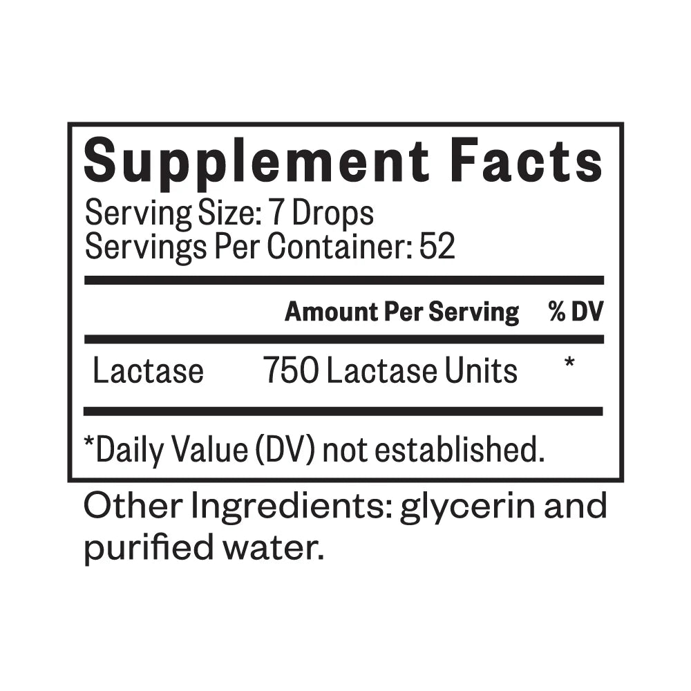 Lactase Drops 15mls-Seeking Health-Matakana Pharmacy