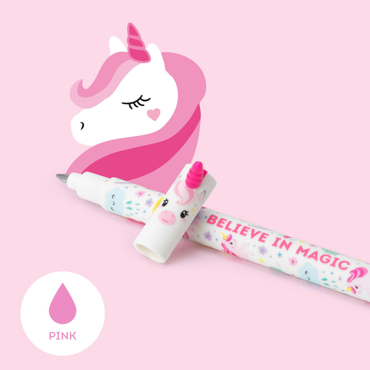 LEGAMI Erasable Gel Pen - Unicorn Black-Matakana Pharmacy