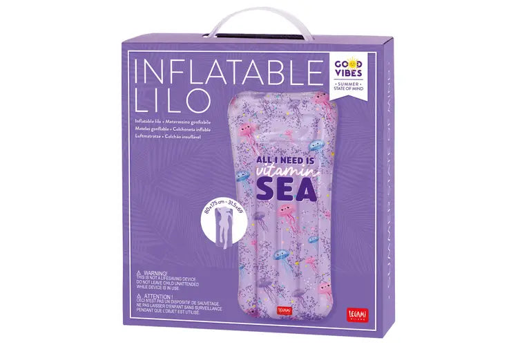 LEGAMI Inflatable Lilo - Jellyfish-Matakana Pharmacy