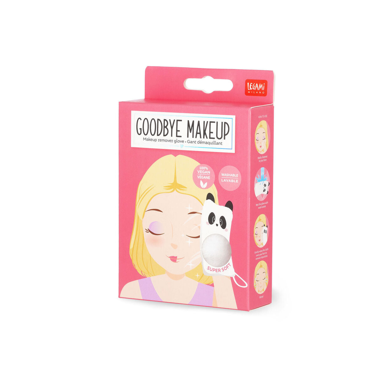 LEGAMI Make-Up Remover Glove Panda-Matakana Pharmacy