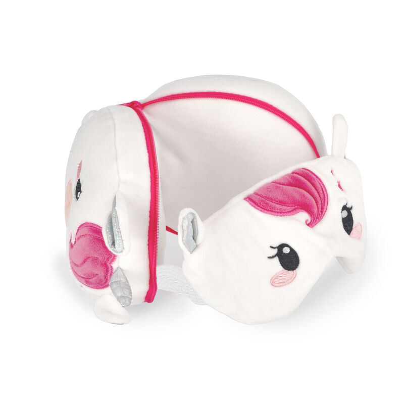 LEGAMI Travel Pillow & Eye Mask Asstd (Penguin/Unicorn/Panda)-Matakana Pharmacy