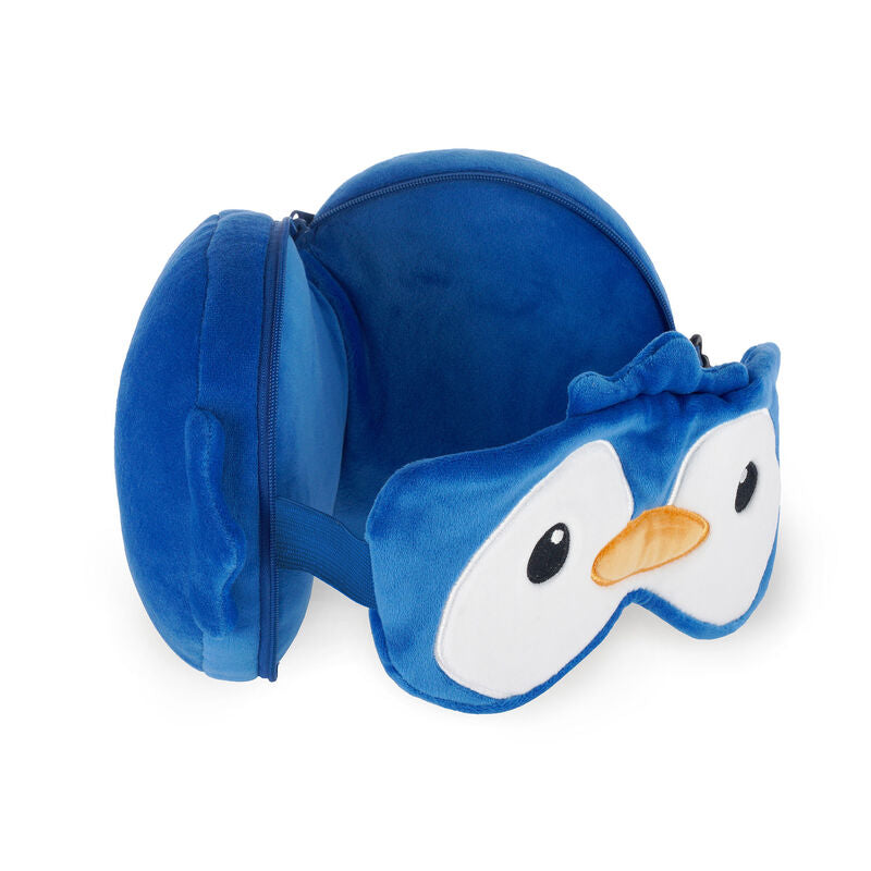 LEGAMI Travel Pillow & Eye Mask Asstd (Penguin/Unicorn/Panda)-Matakana Pharmacy