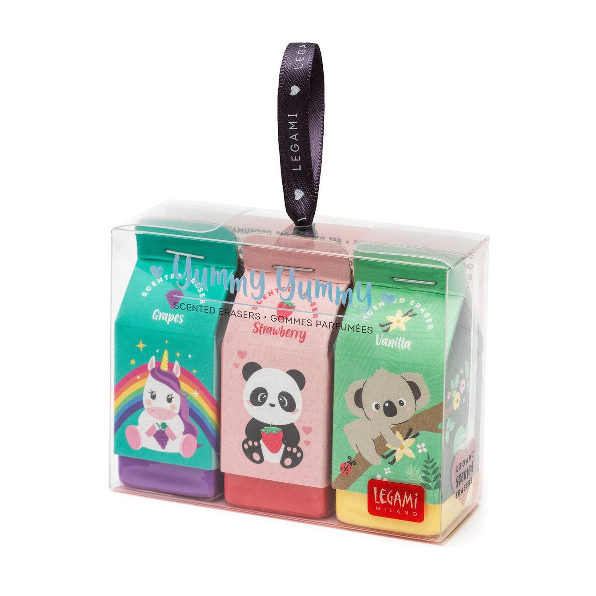 LEGAMI Yummy Yummy Set of 3 Erasers-Matakana Pharmacy