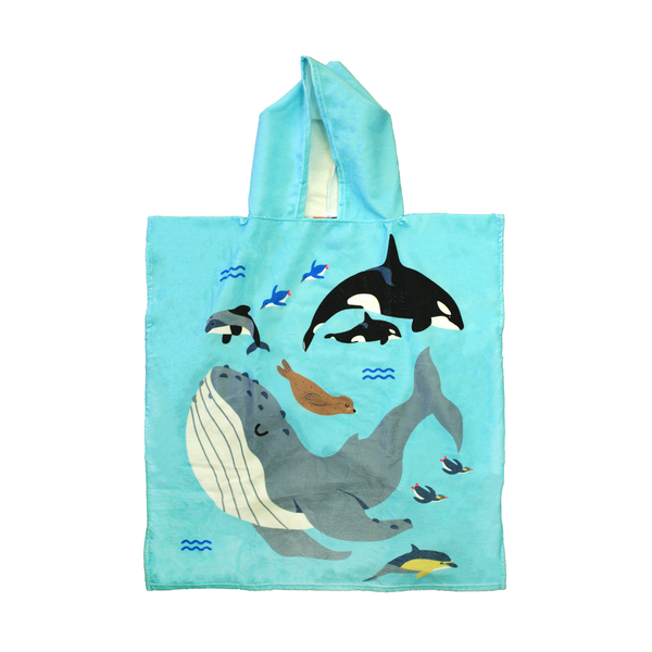 Moana Rd Towel Hoodie Kids Under The Sea Age 2-4-Moana Road NZ-Matakana Pharmacy