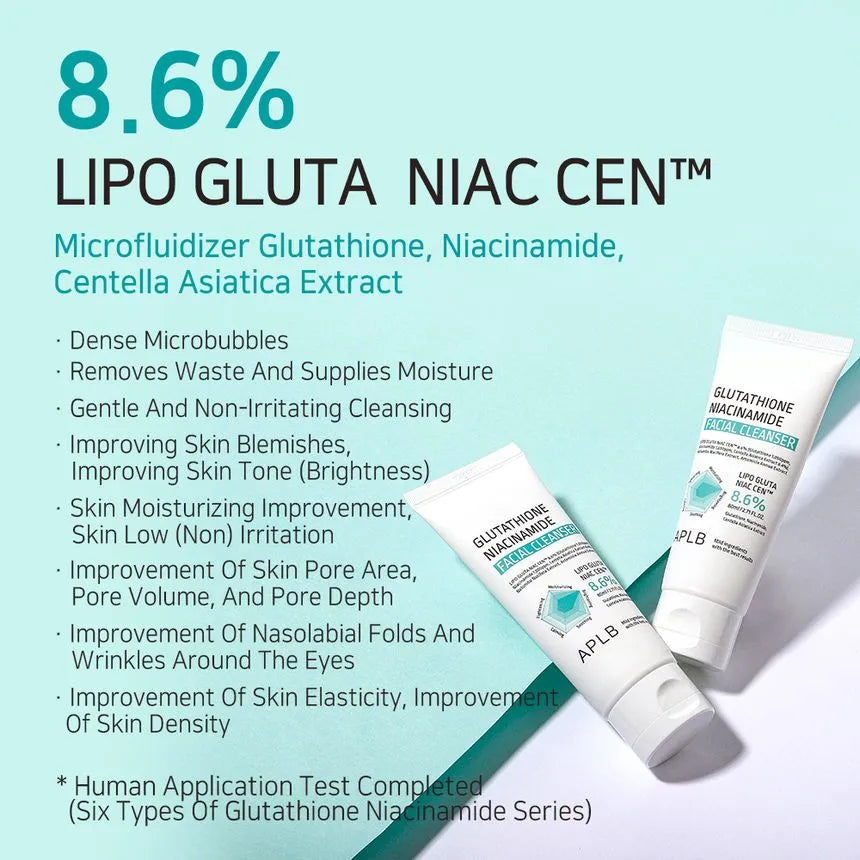 Glutathione Niacinamide Facial Cleanser 80ml-APLB-Matakana Pharmacy