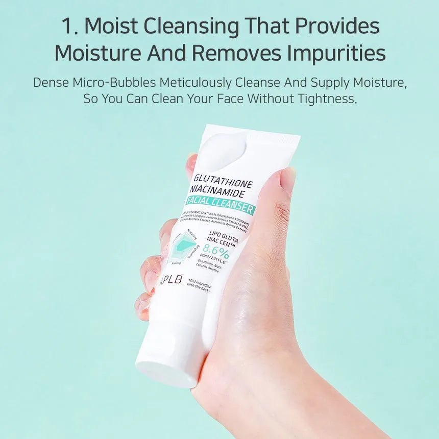 Glutathione Niacinamide Facial Cleanser 80ml-APLB-Matakana Pharmacy