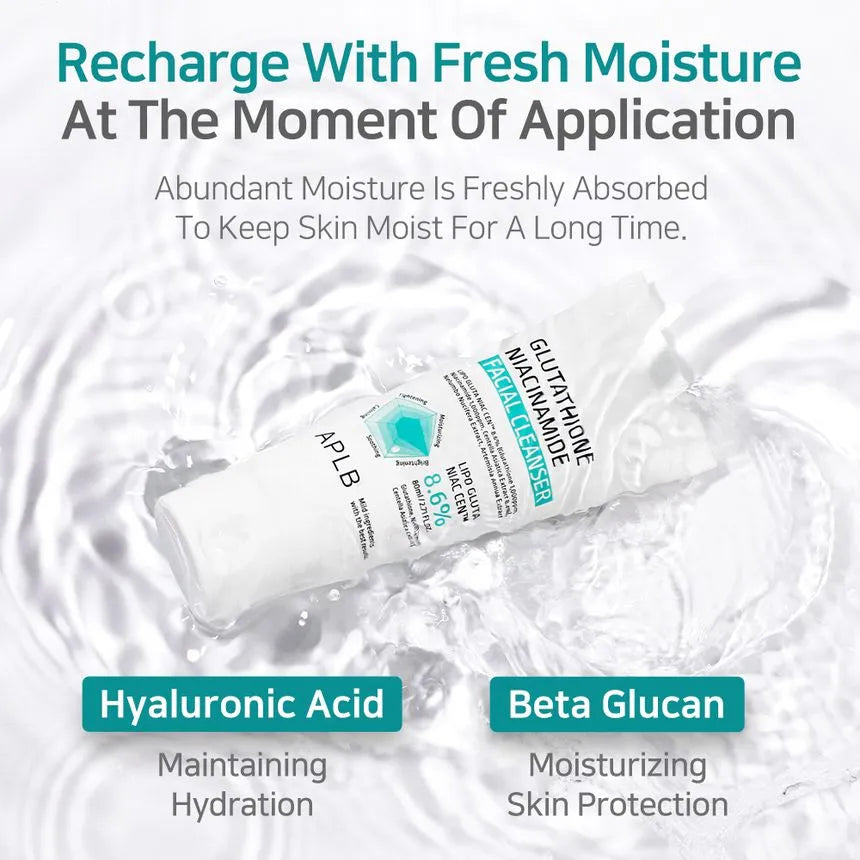 Glutathione Niacinamide Facial Cleanser 80ml-APLB-Matakana Pharmacy