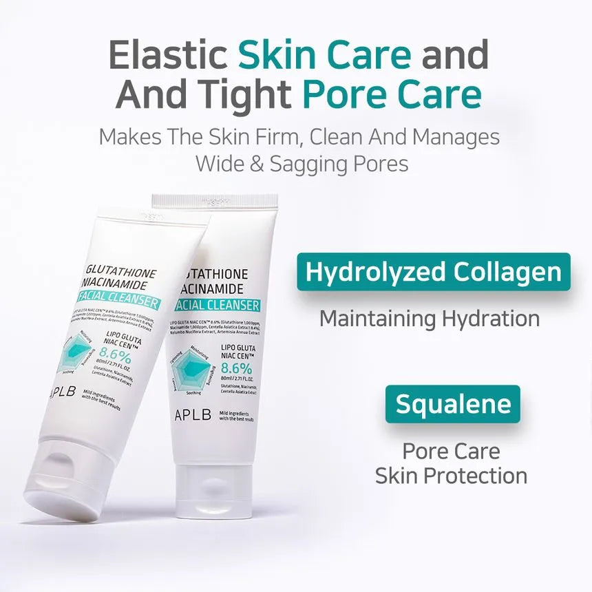 Glutathione Niacinamide Facial Cleanser 80ml-APLB-Matakana Pharmacy