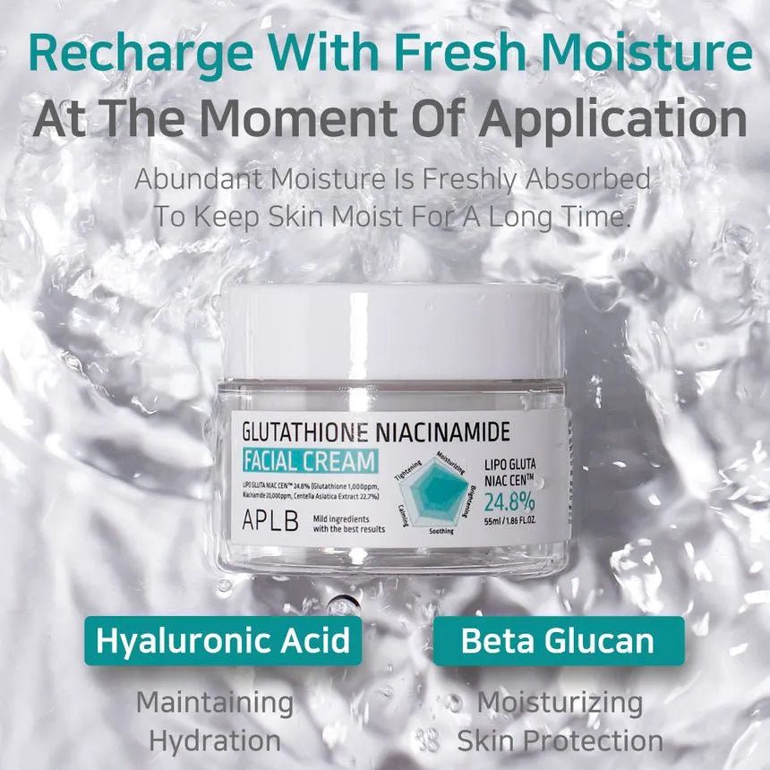 Glutathione Niacinamide Facial Cream 55ml-APLB-Matakana Pharmacy