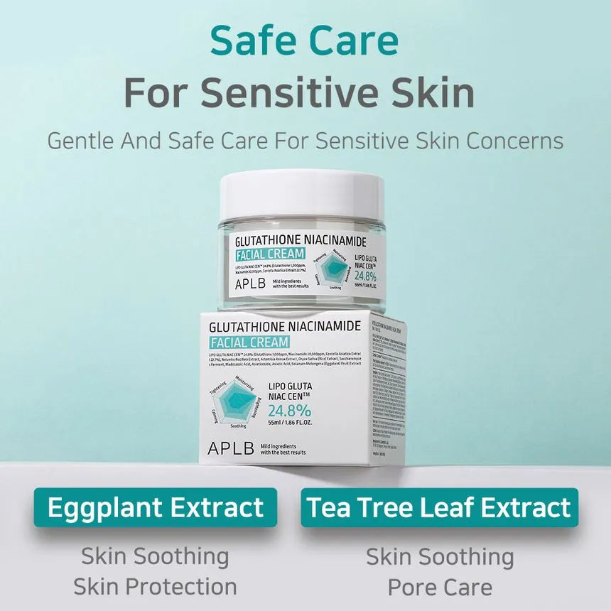 Glutathione Niacinamide Facial Cream 55ml-APLB-Matakana Pharmacy