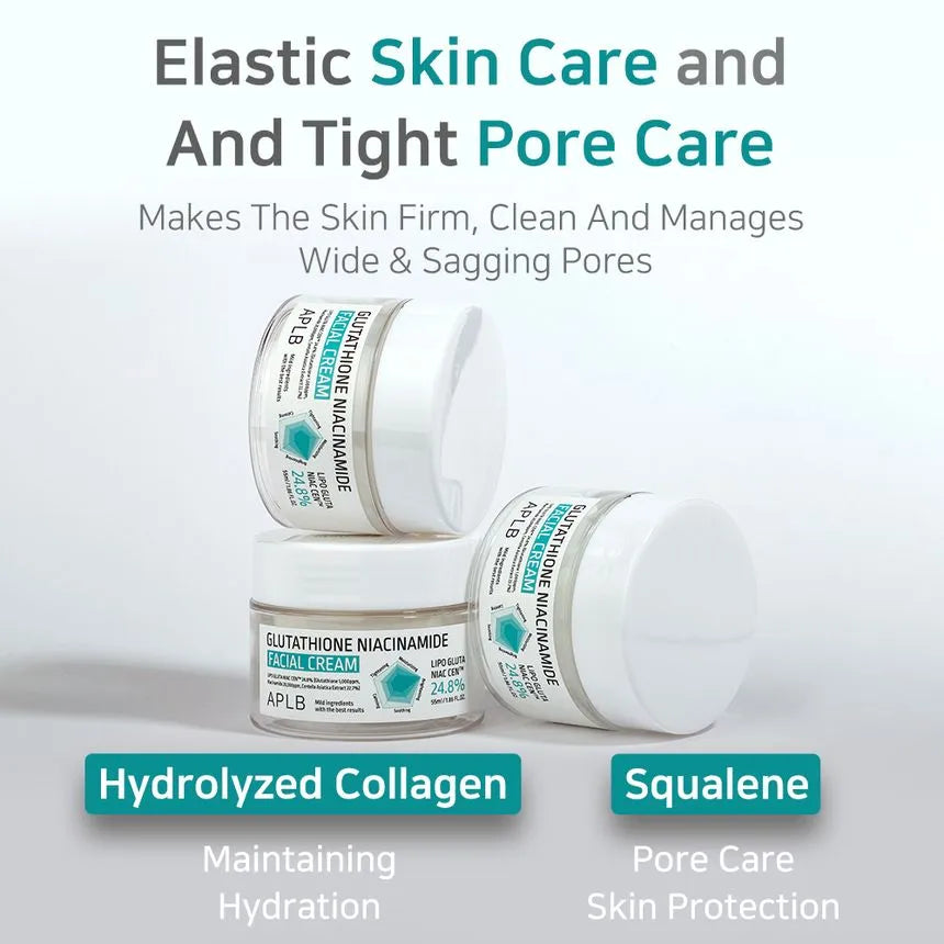 Glutathione Niacinamide Facial Cream 55ml-APLB-Matakana Pharmacy