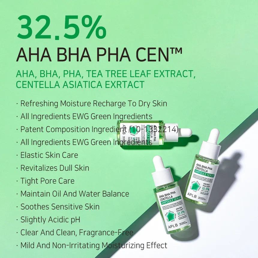 AHA BHA PHA Centella Ampoule Serum 40ml-APLB-Matakana Pharmacy