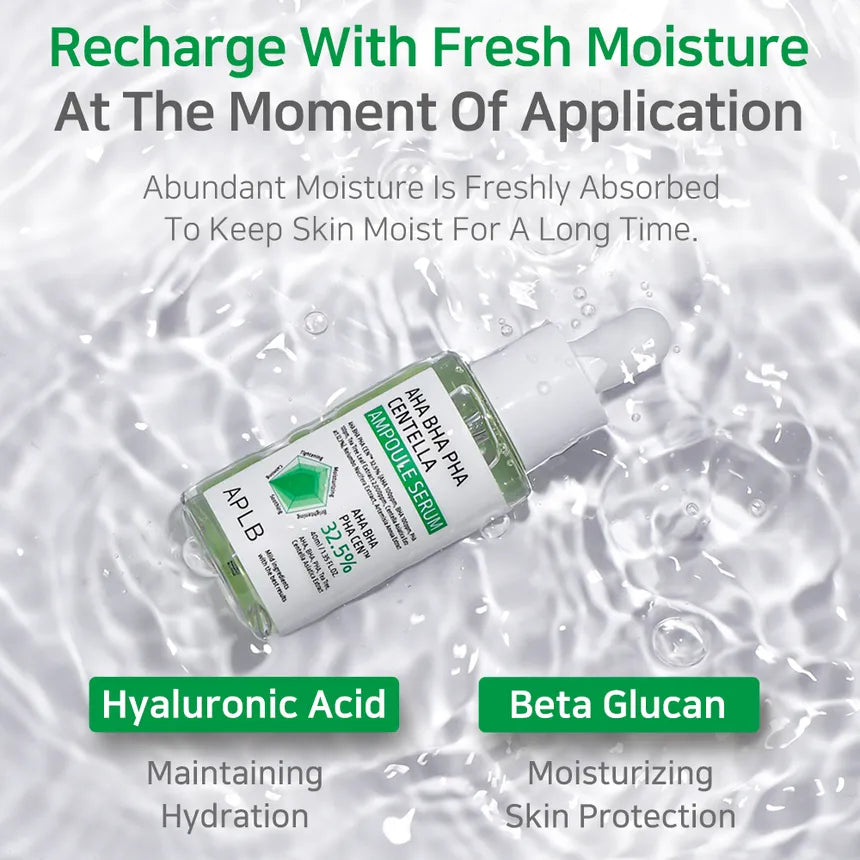 AHA BHA PHA Centella Ampoule Serum 40ml-APLB-Matakana Pharmacy