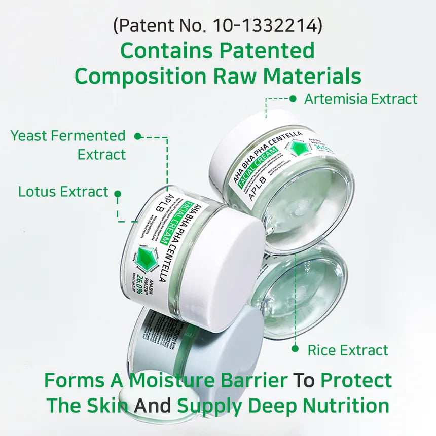 AHA BHA PHA Centella Facial Cream 55ml-APLB-Matakana Pharmacy