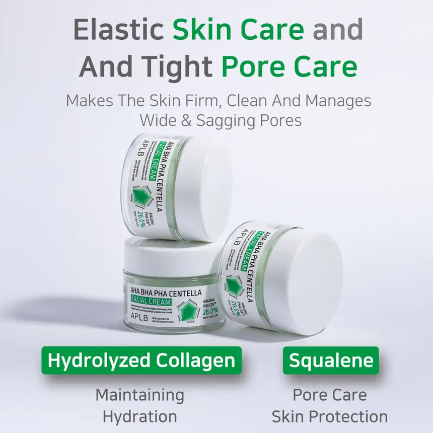 AHA BHA PHA Centella Facial Cream 55ml-APLB-Matakana Pharmacy