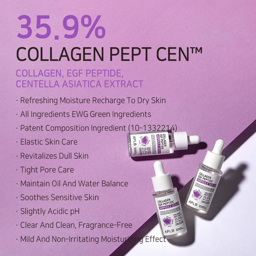 Collagen EGF Peptide Ampoule Serum 40ml-APLB-Matakana Pharmacy