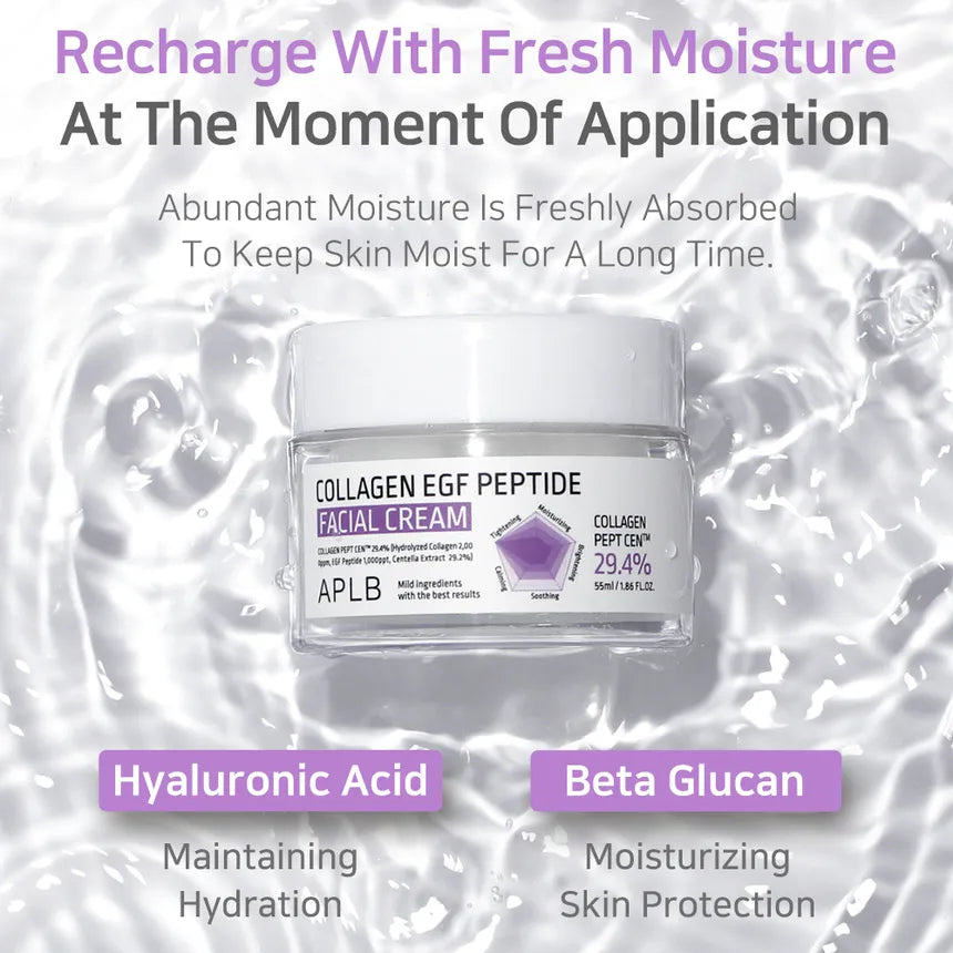 Collagen EGF Peptide Facial Cream 55ml-APLB-Matakana Pharmacy
