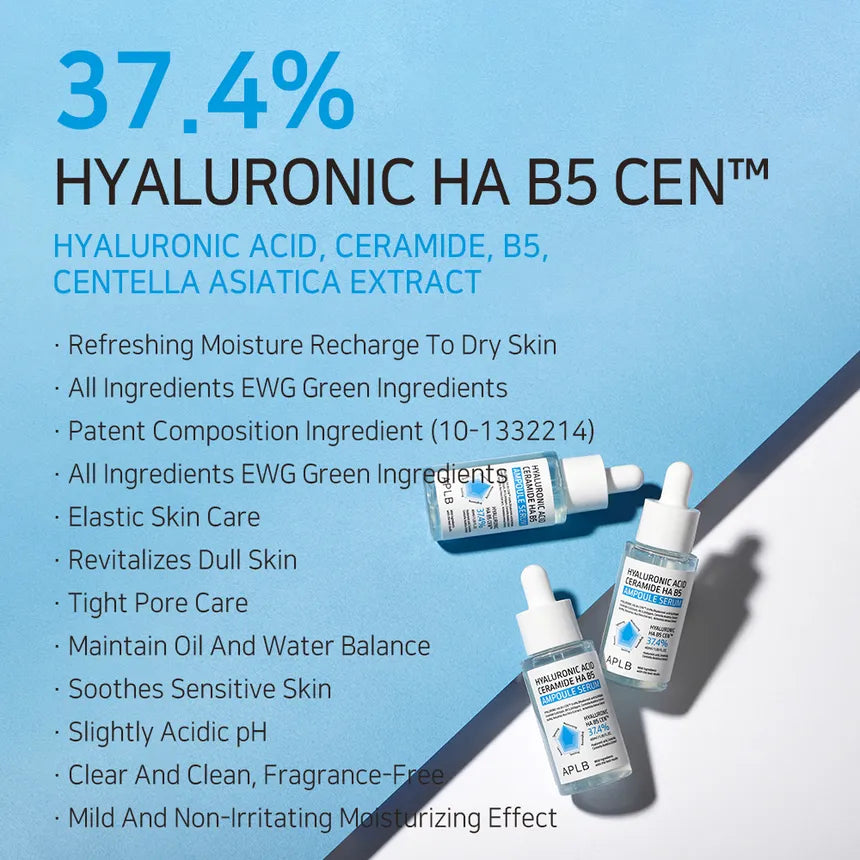 Hyaluronic Acid Ceramide HA B5 Ampoule Serum 40ml-APLB-Matakana Pharmacy