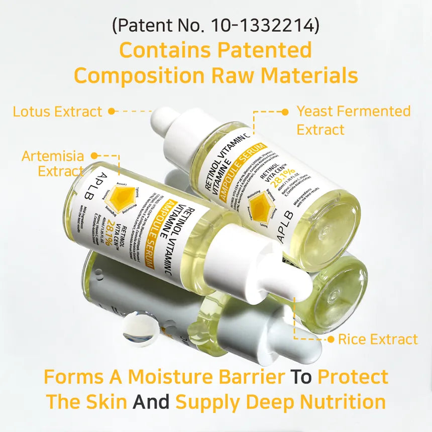 Retinol Vitamin C Vitamin E Ampoule Serum 40ml-APLB-Matakana Pharmacy