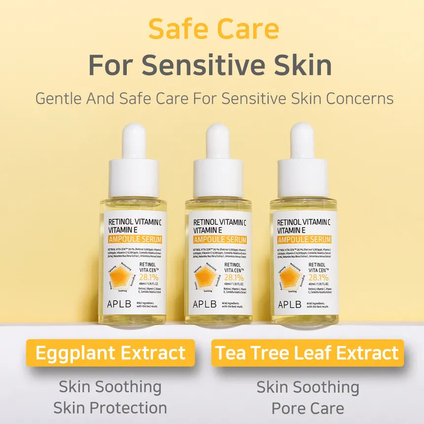Retinol Vitamin C Vitamin E Ampoule Serum 40ml-APLB-Matakana Pharmacy