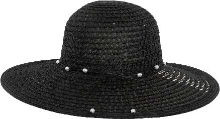 Ladies Hat Pearla Black-Matakana Pharmacy