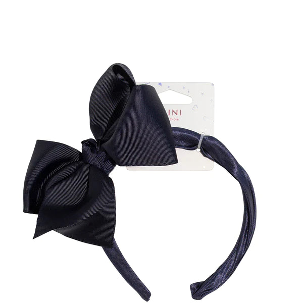 Image of mae headband large bow navy