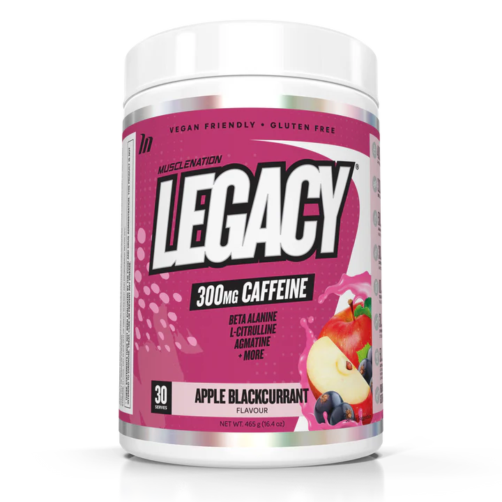 Legacy Pre Workout Apple Blackcurrant 465g-MuscleNation-Matakana Pharmacy