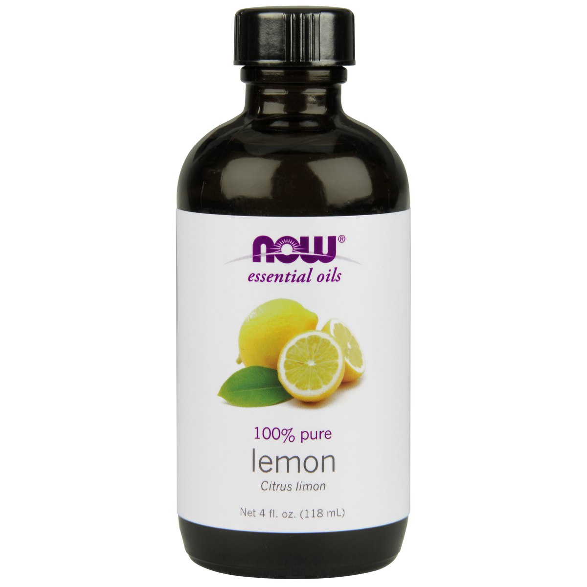 NOW Essential Oil 100% Pure Lemon 118ml-NOW Supplements-Matakana Pharmacy