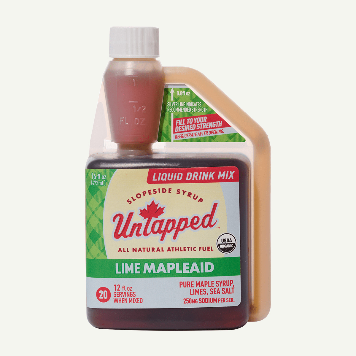 UnTapped Mapleaid Lime Electrolyte + Carb 20 serving Bulk Bottle