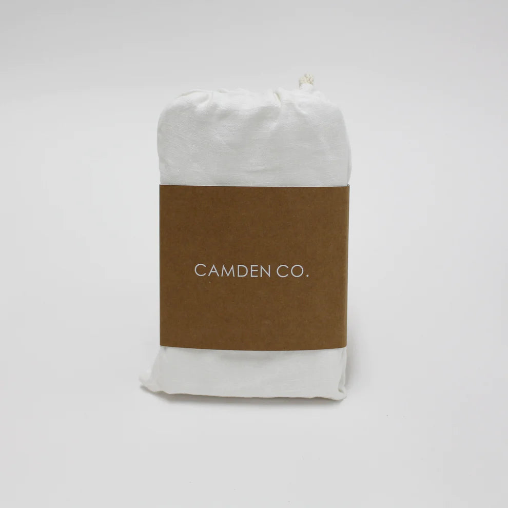 CAMDEN CO. Linen Euro Cases - Set of 2 - French White-Matakana Pharmacy