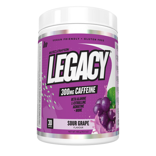 Legacy Pre Workout Sour Grape 465g-MuscleNation-Matakana Pharmacy