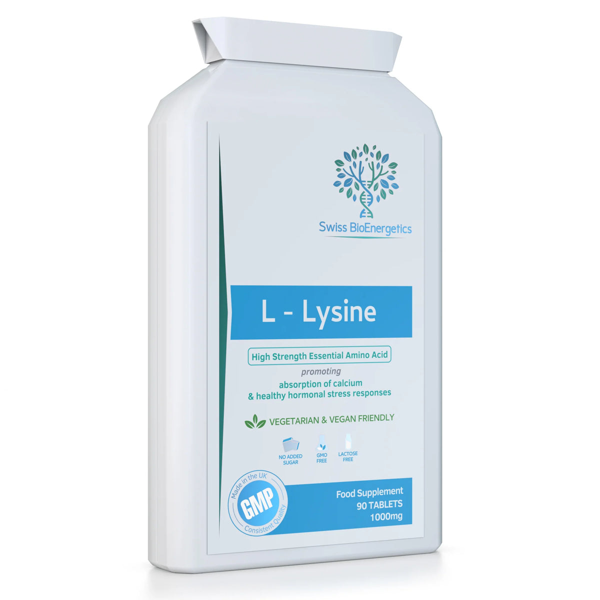 L Lysine 1000mg 90 Tablets-Swiss Bioenergetics-Matakana Pharmacy