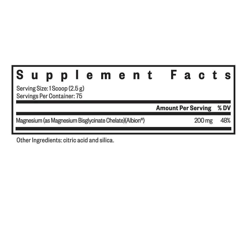 Magnesium Glycinate Powder 187g-Seeking Health-Matakana Pharmacy